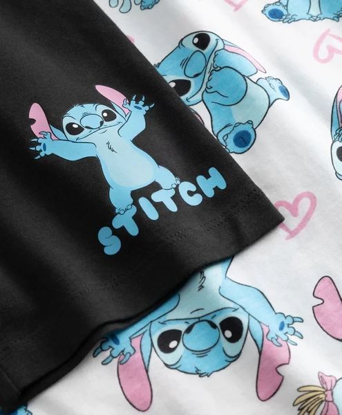 Піжама для дівчаток Lilo & Stitch, футболка та шорти 3093265699 фото