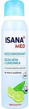 ISANA MED 24-годинний дезодорант спрей, шавлія та лайм 150 мл R337796 фото