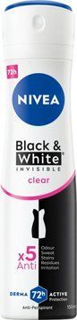 NIVEA Black & White Invisible Антиперспірант-спрей, 72 години, clear 150 мл 2857012083 фото