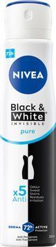 NIVEA Black & White Invisible Антиперспірант-спрей, 72 години, Pure 250 мл 2857015018 фото