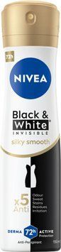 NIVEA Black & White Invisible Антиперспірант-спрей, 72 години, Silky Smooth 150 мл 2857018287 фото