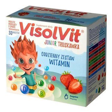 Visolvit Junior Полуниця, пакетики з розчинним порошком 30 шт. 2955788018 фото