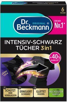 Серветки для прання чорних тканин Dr. Beckmann 6 шт 2843765039 фото