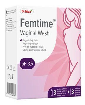 Femtime Vaginal Wash Dr. Max рідина для вагінального спринцювання, 3 флакони по 100 мл. 3101474311 фото