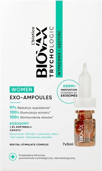 LBIOTICA BIOVAX Трихологічний препарат від випадання та збільшення густоти волосся&nbsp;для жінок&nbsp;7 x 5 мл 2928761946 фото