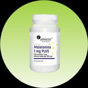 Мелатонін Мелатонин Melatonina 1 mg PLUS 100 табл Vege 2633829403 фото