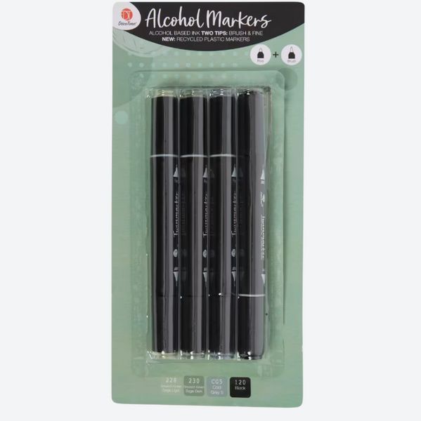 Подвійні маркери DecoTime 4 шт 2769968432 фото