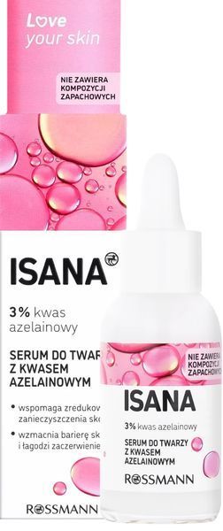 ISANA Love Your Skin Сироватка для обличчя з азелаїновою кислотою 30 мл 2981442194 фото
