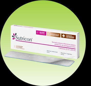 Силіконові пластирі Sutricon&nbsp;від шрамів та рубців 5 пластирів 5 см &times; 30 см 2635990628 фото