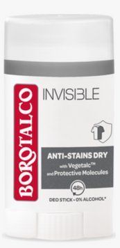 BOROTALCO Invisible Anti-Stains Dry Стік, 48 годин 40 мл 2797072420 фото