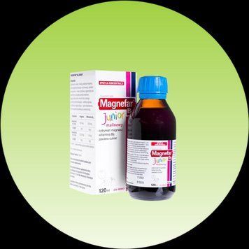 Магнефар Magnefar B6 Junior розчин, смак малиновий, 120 мл 2643263876 фото